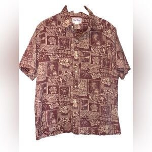 Kai Nani Men's Hawaiian Button Casual Shirt XL